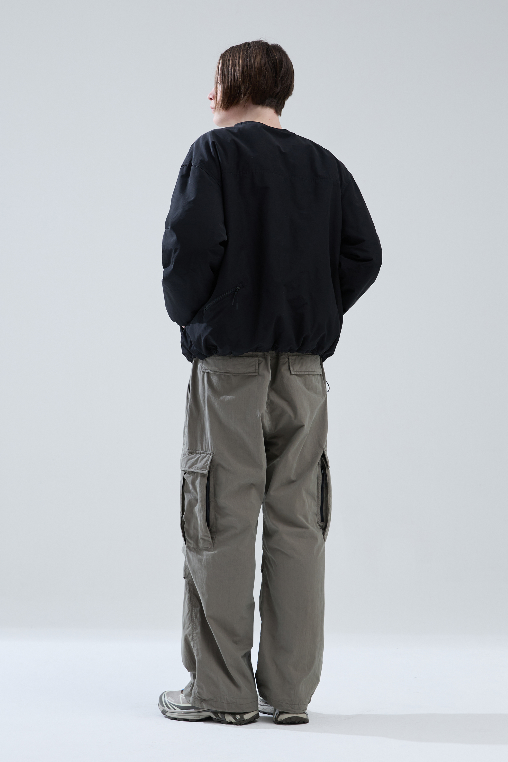 MUSINSA | HAVEOFFDUTY Crew Neck Insulated Warmup Shirt (Black)